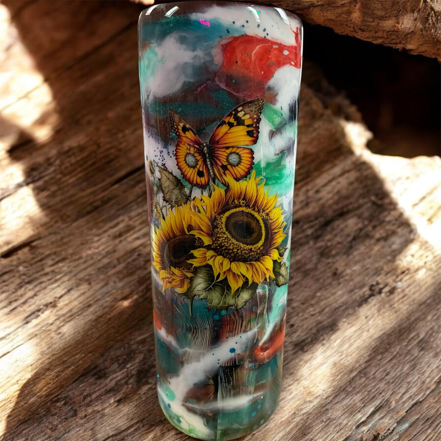RTS Weathered Wood and Sunflowers